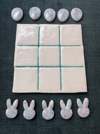 🐰 Easter Bunny Tic Tac Toe Set