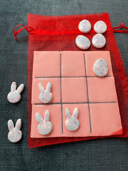 🐰 Easter Bunny Tic Tac Toe Set