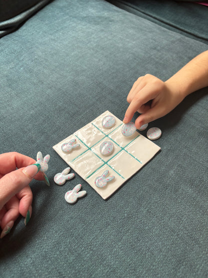 🐰 Easter Bunny Tic Tac Toe Set