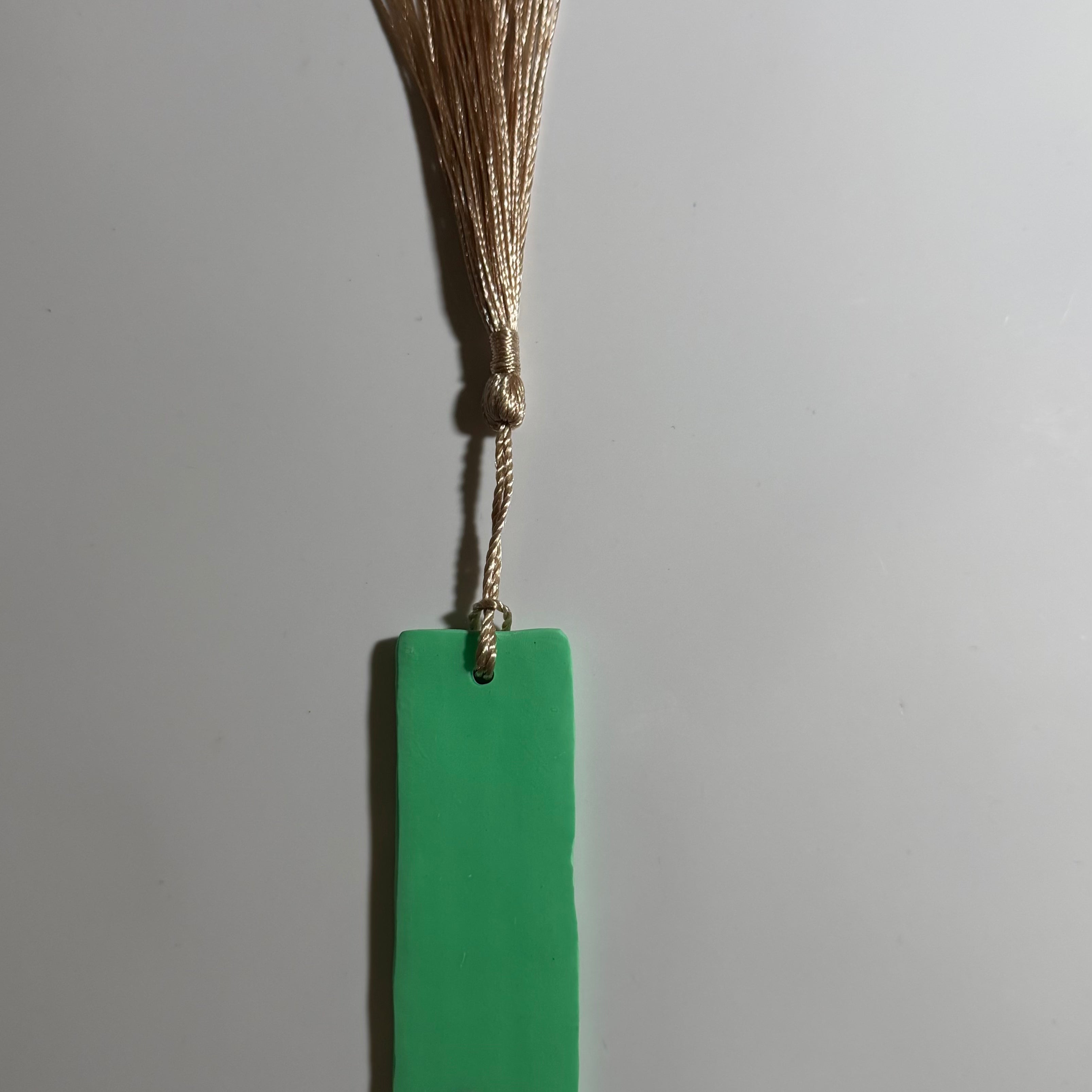 Light Green Gold Sparkle Dog Bone Square Bookmark