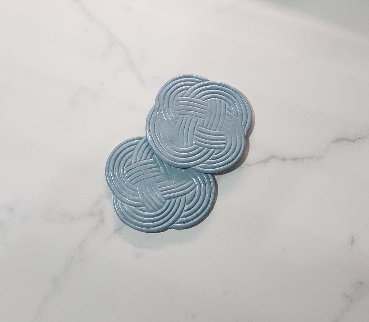 Sky Blue Woven Coasters