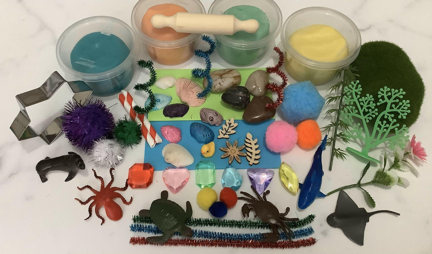 Under the Sea Sensory Playdoh Kit - Krafty Kat