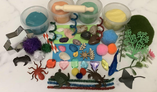 Under the Sea Sensory Playdoh Kit - Krafty Kat