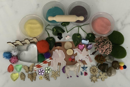 Unicorn Sensory Playdoh Kit - Krafty Kat