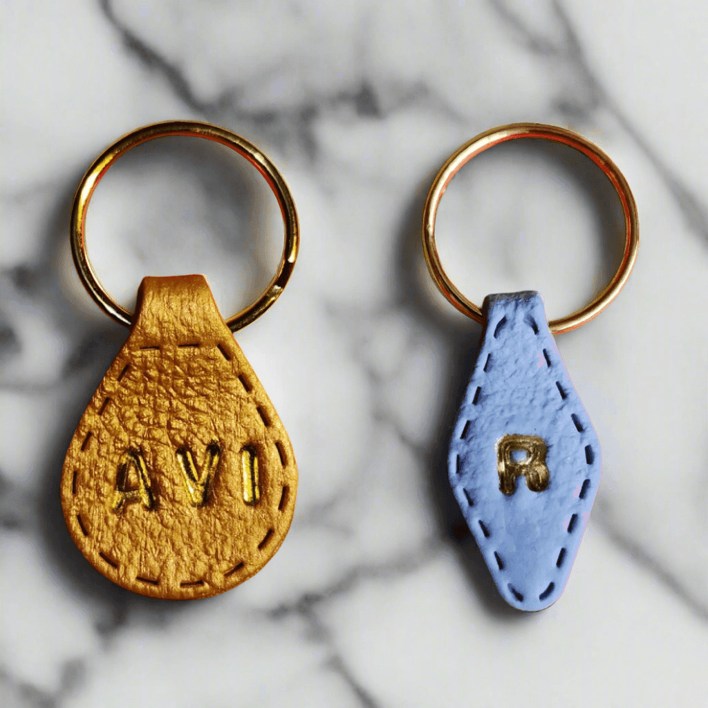 Leather-Look Keyrings - Krafty Kat