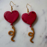 Balloon Heart Hook Earrings - Krafty Kat