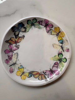Butterfly Transfer Trinket Tray - Krafty Kat
