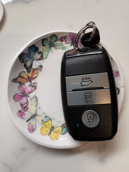 Butterfly Transfer Trinket Tray - Krafty Kat