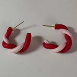 Christmas Twisted Circle Studs - Krafty Kat