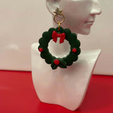 Christmas Wreath Studs - Krafty Kat