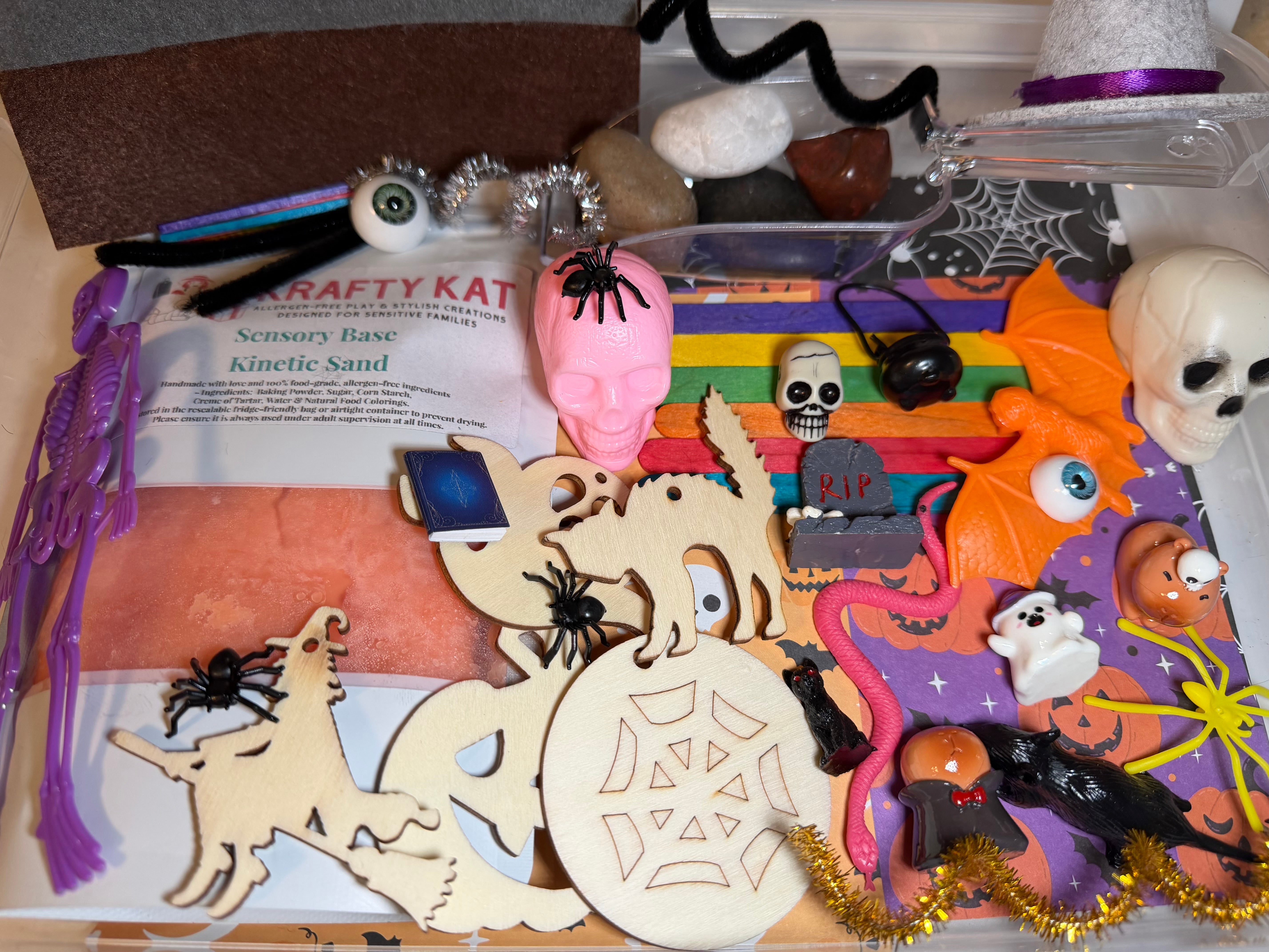 Halloween Themed Sensory Play Kit - Krafty Kat