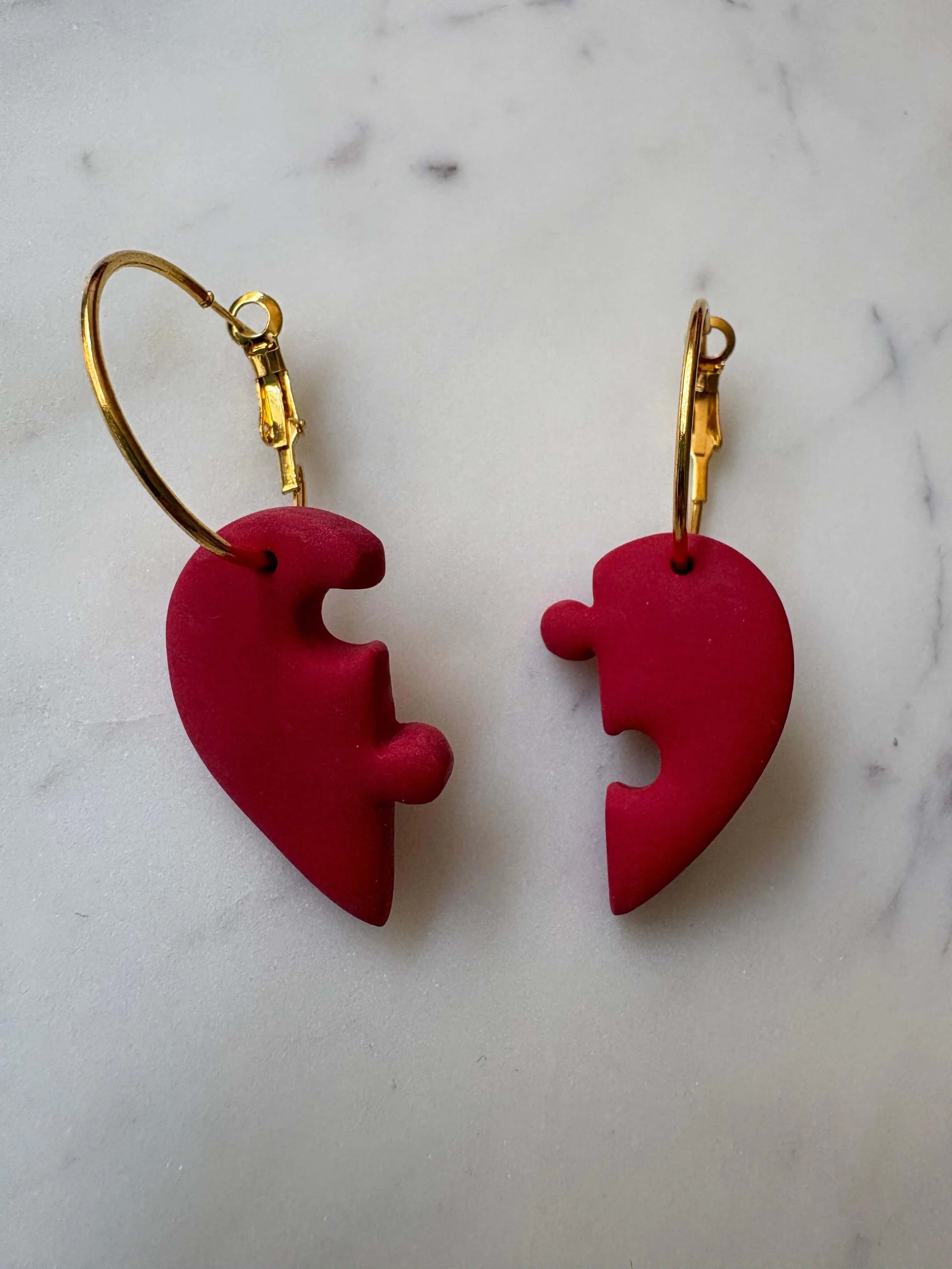 Heart Puzzle Hoops - Krafty Kat