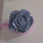 Light Blue Sparkle Rose Thick Straw Cover Cap - Krafty Kat
