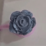 Light Blue Sparkle Rose Thick Straw Cover Cap - Krafty Kat