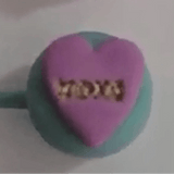 Light Mauve with Gold Imprinted XOXO Thick Straw Cover Cap - Krafty Kat