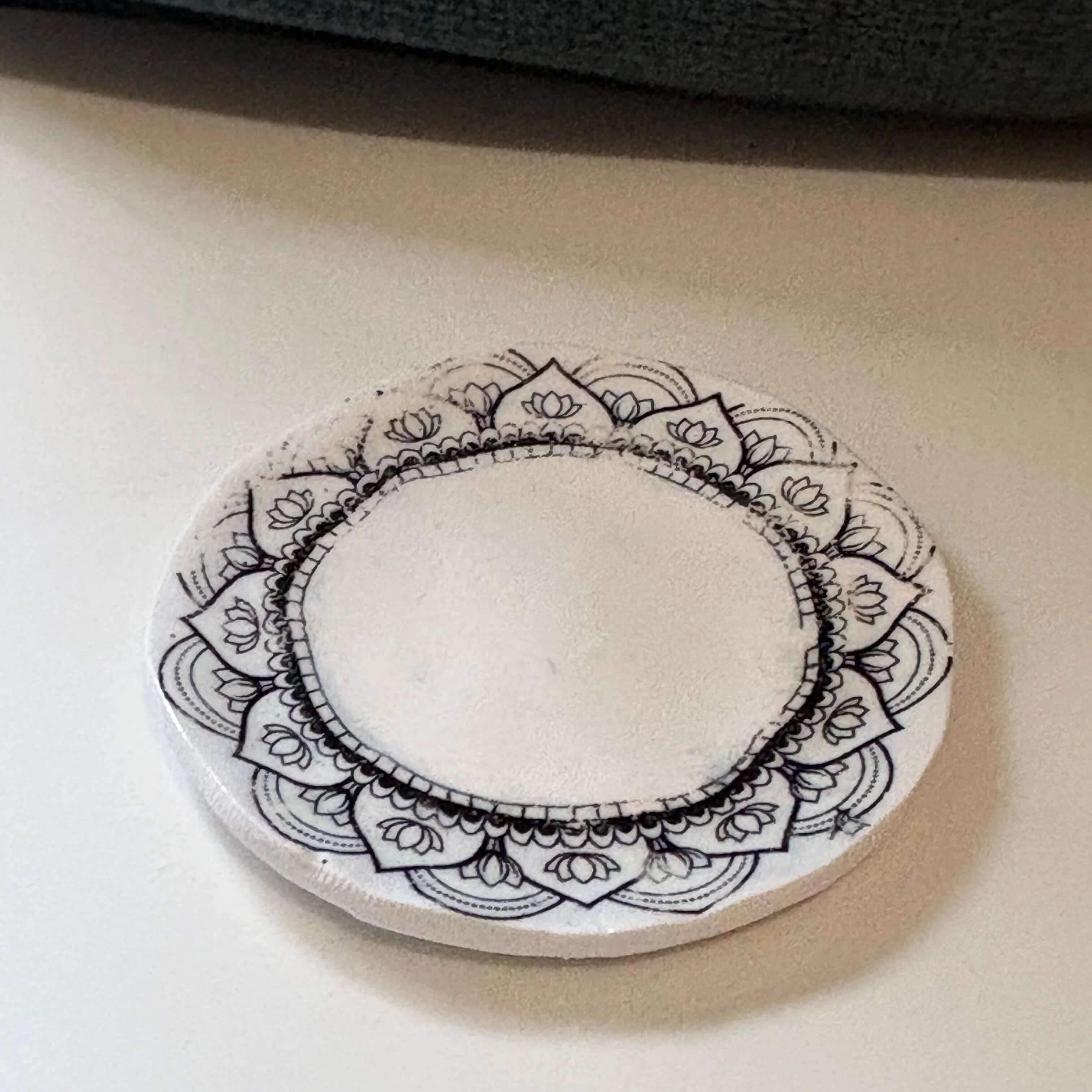 Mini Black & White Transfer Trinket Tray - Krafty Kat
