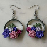 Mother’s Day – Bloom Drop – Secret Garden - Silver Dangle Earrings - Krafty Kat