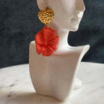 Mother’s Day – Blooming Heart – Sunset Cluster - Gold Stud Earrings - Krafty Kat
