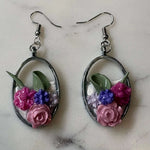 Mother’s Day – Petal Drop – Morning Garden - Silver Dangle Earrings - Krafty Kat