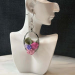 Mother’s Day – Petal Drop – Morning Garden - Silver Dangle Earrings - Krafty Kat