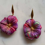 Mother’s Day – Wildfire Dream – Golden Cluster - Gold Teardrop Dangle Hook Earrings - Krafty Kat