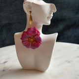 Mother’s Day – Wildfire Dream – Golden Cluster - Gold Teardrop Dangle Hook Earrings - Krafty Kat