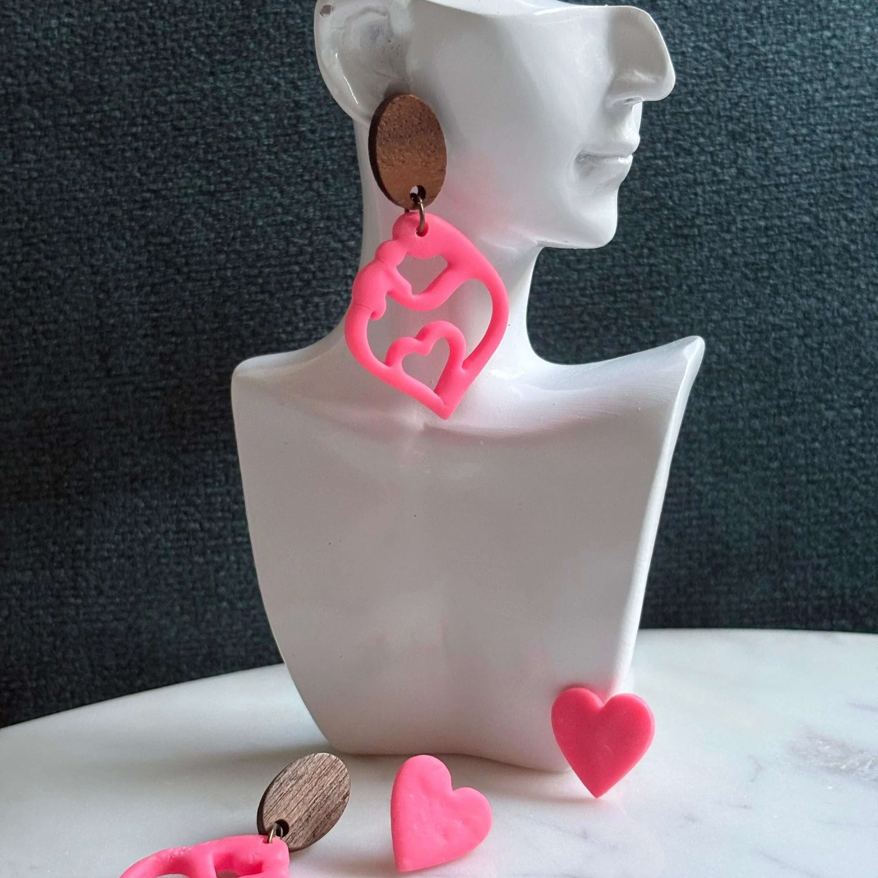 Mummy & Me – Bubblegum Love - Dangle Earrings - Krafty Kat