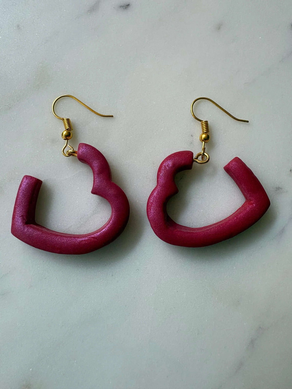 Open Heart Hook Earrings - Krafty Kat