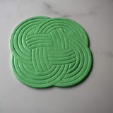 Pale Green Woven Coasters - Krafty Kat