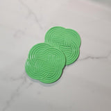 Pale Green Woven Coasters - Krafty Kat