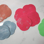 Pale Green Woven Coasters - Krafty Kat