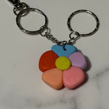 Rainbow Flower Keyring 🌈🌸 - Krafty Kat