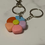 Rainbow Flower Keyring 🌈🌸 - Krafty Kat