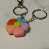 Rainbow Flower Keyring 🌈🌸 - Krafty Kat