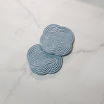 Sky Blue Woven Coasters - Krafty Kat