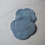 Sky Blue Woven Coasters - Krafty Kat
