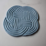 Sky Blue Woven Coasters - Krafty Kat