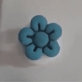 Teal Blue Daisy Thick Straw Cover Cap - Krafty Kat
