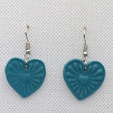 Teal Blue Mini Heart Inside Large Heart Hook - Krafty Kat