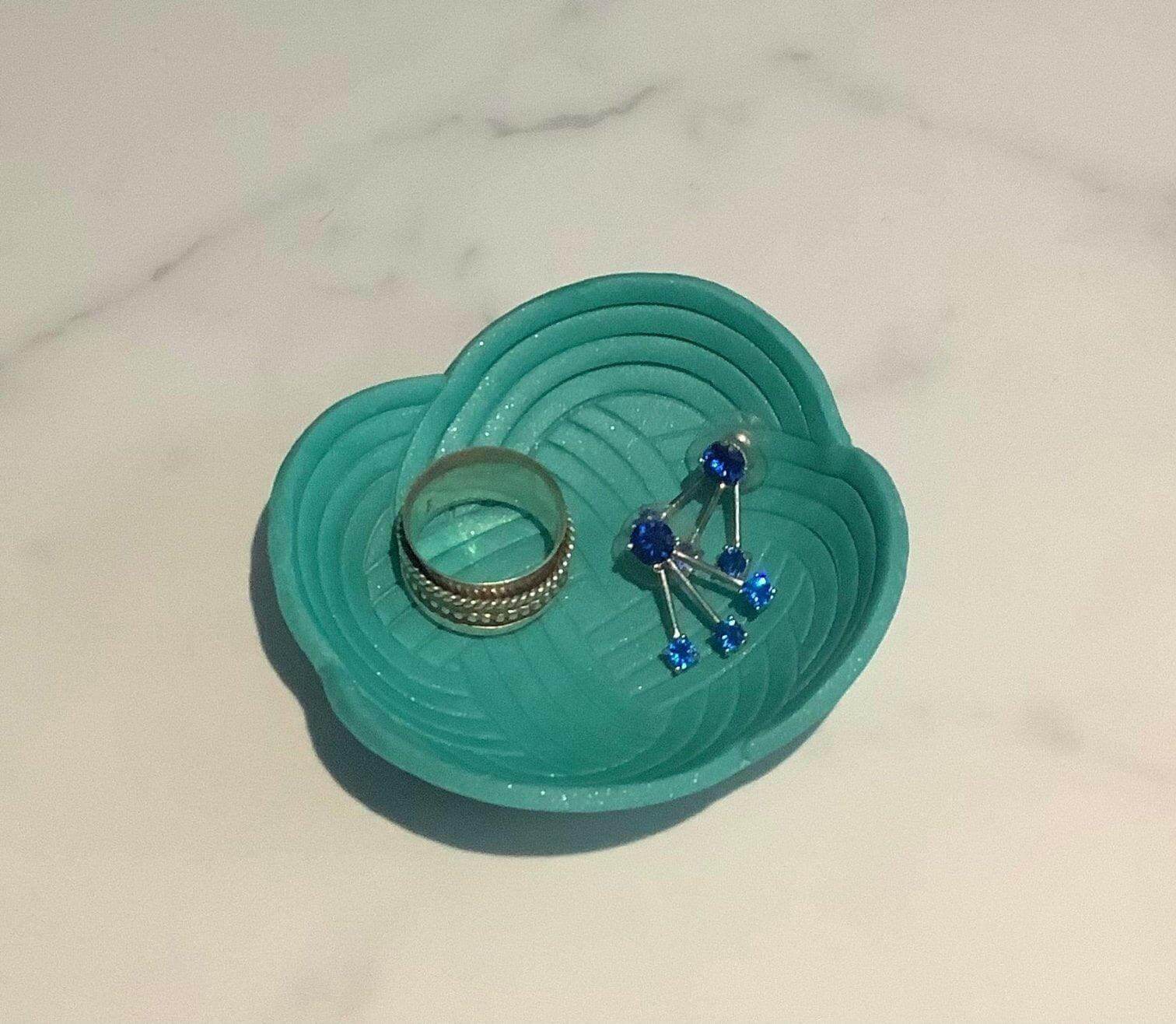 Teal Green Woven Trinket Tray - Krafty Kat