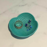 Teal Green Woven Trinket Tray - Krafty Kat