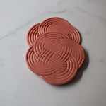 Terracotta Woven Coasters - Krafty Kat