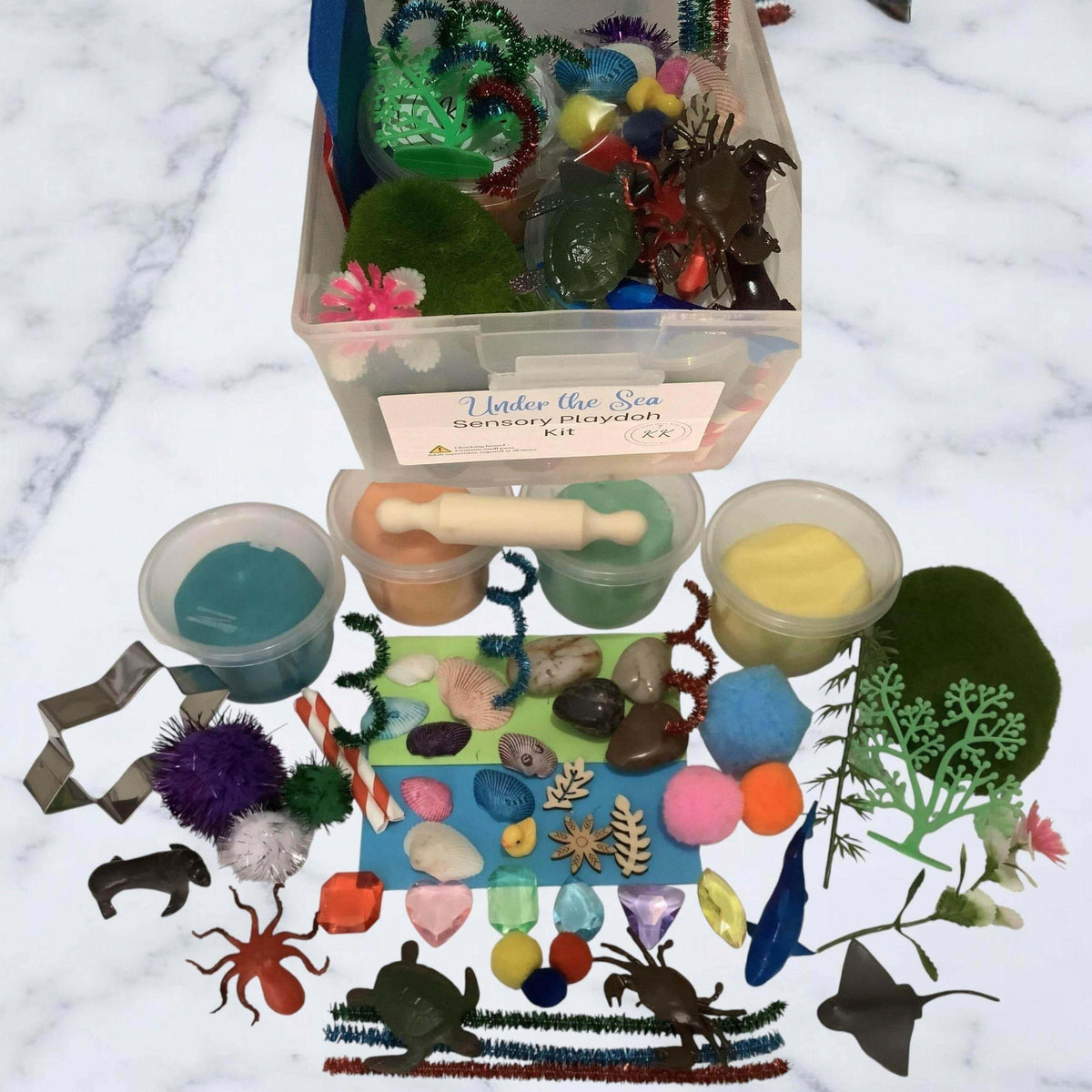 Under the Sea Sensory Playdough Kit - Krafty Kat