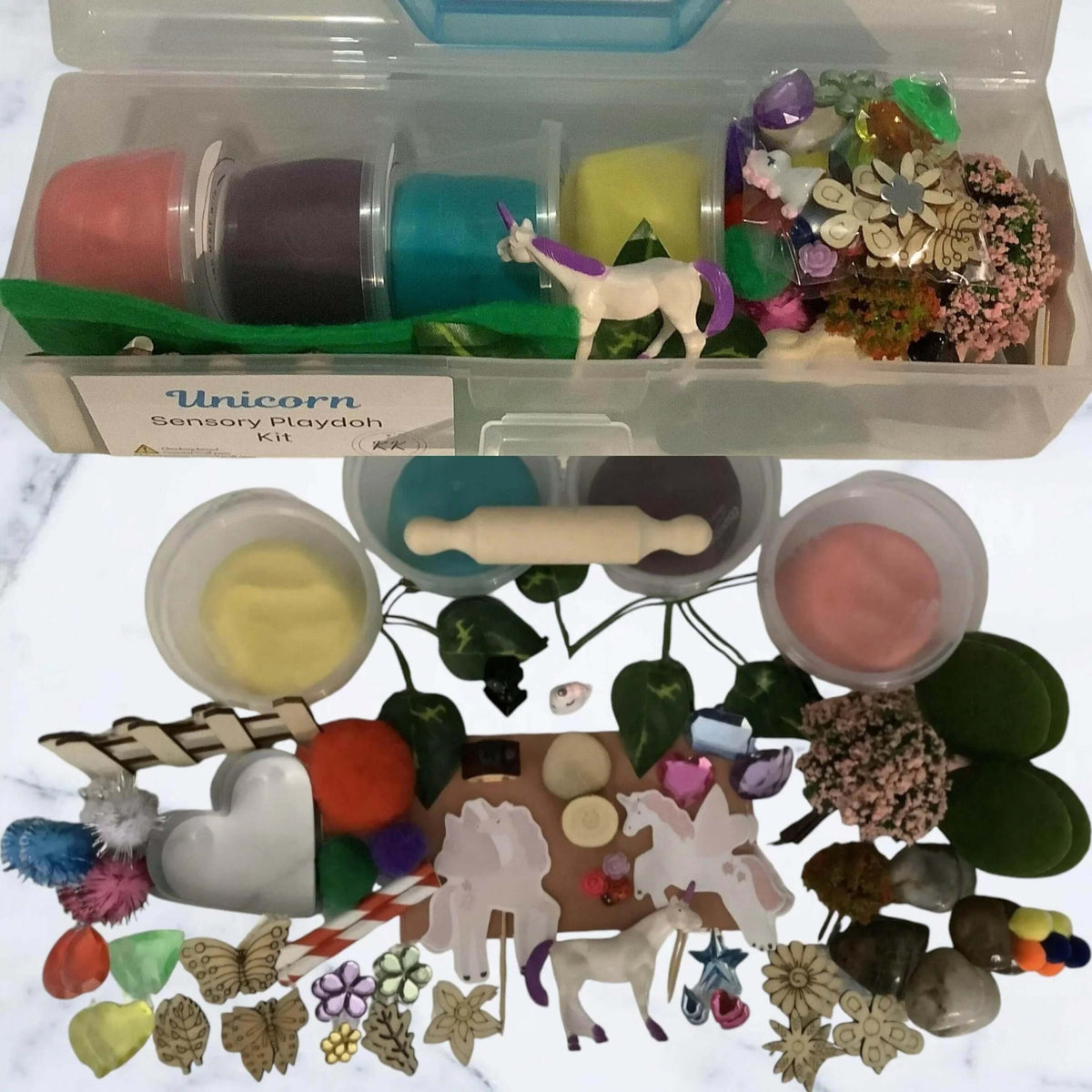 Unicorn Sensory Playdough Kit - Krafty Kat